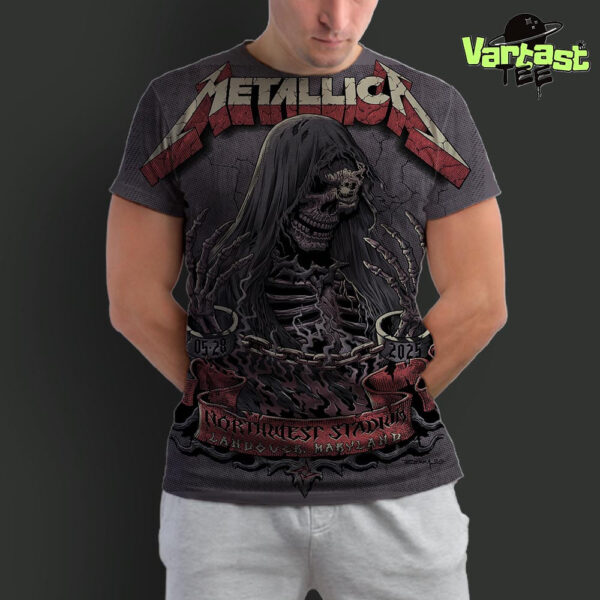 Metallica M72 Landover The Venue Tonight Poster Show At Northwest Stadium Landover Maryland US On May 28th 2025 Art By Cisco Rivera All Over Print Shirt