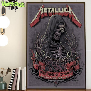 Metallica M72 Landover The Venue Tonight Poster Show At Northwest Stadium Landover Maryland US On May 28th 2025 Art By Cisco Rivera Home Decor Poster Canvas