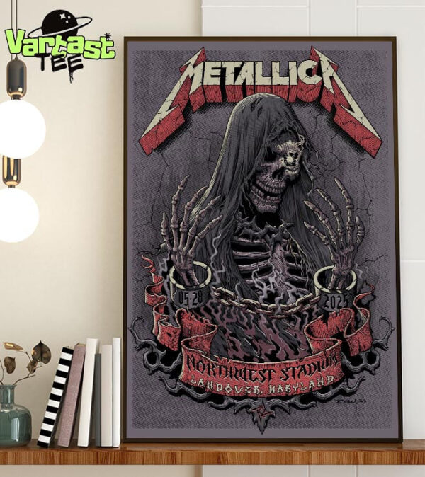 Metallica M72 Landover The Venue Tonight Poster Show At Northwest Stadium Landover Maryland US On May 28th 2025 Art By Cisco Rivera Home Decor Poster Canvas