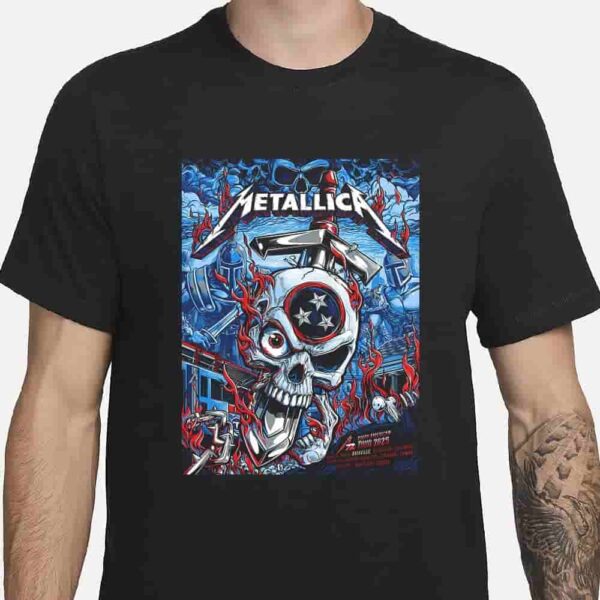 Metallica M72 North American Tour 2025 Event Poster At Pop Up Store Nashville On April 30th And May 3rd Unisex T-Shirt