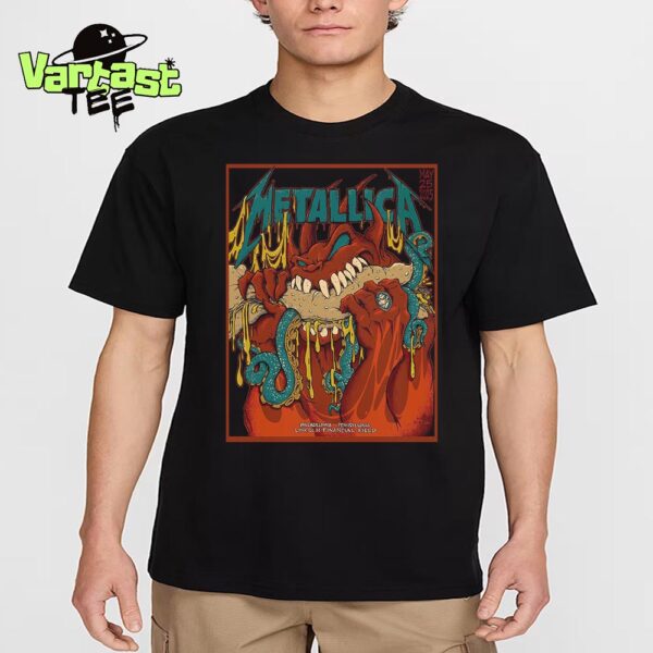 Metallica M72 Philly Philadelphia Night 2 The Venue Poster At Lincoln Financial Field Philadelphia PA On May 25th 2025 Essential T-Shirt