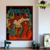 For Those About To Rock We Salute You ACDC PWR Up Tour 2025 Gold Foil Poster At Soldier Field In Chicago IL On May 24th 2025 Home Decor Poster Canvas