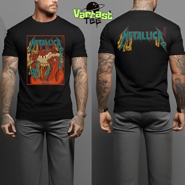 Metallica M72 Philly Philadelphia Night 2 The Venue Poster At Lincoln Financial Field Philadelphia PA On May 25th 2025 Two Sided Classic T-Shirt