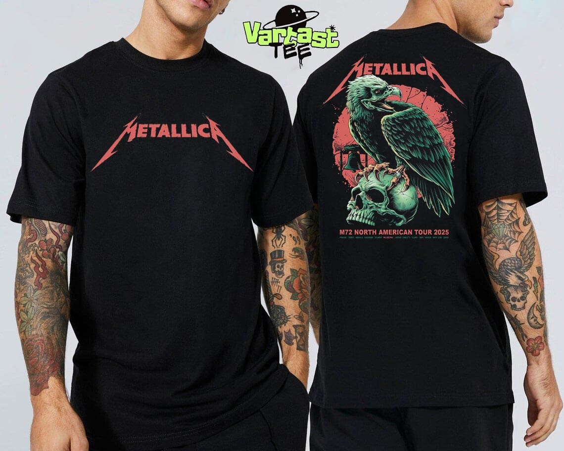 Metallica M72 Philly Philadelphia Pop-Up Shop Poster At Lincoln Financial Field Philadelphia PA US On May 23-25 2025 Two Sided T-Shirt Metallica M72 Philly Philadelphia Pop-Up Shop Poster At Lincoln Financial Field Philadelphia PA US On May 23-25 2025 Two Sided T-Shirt