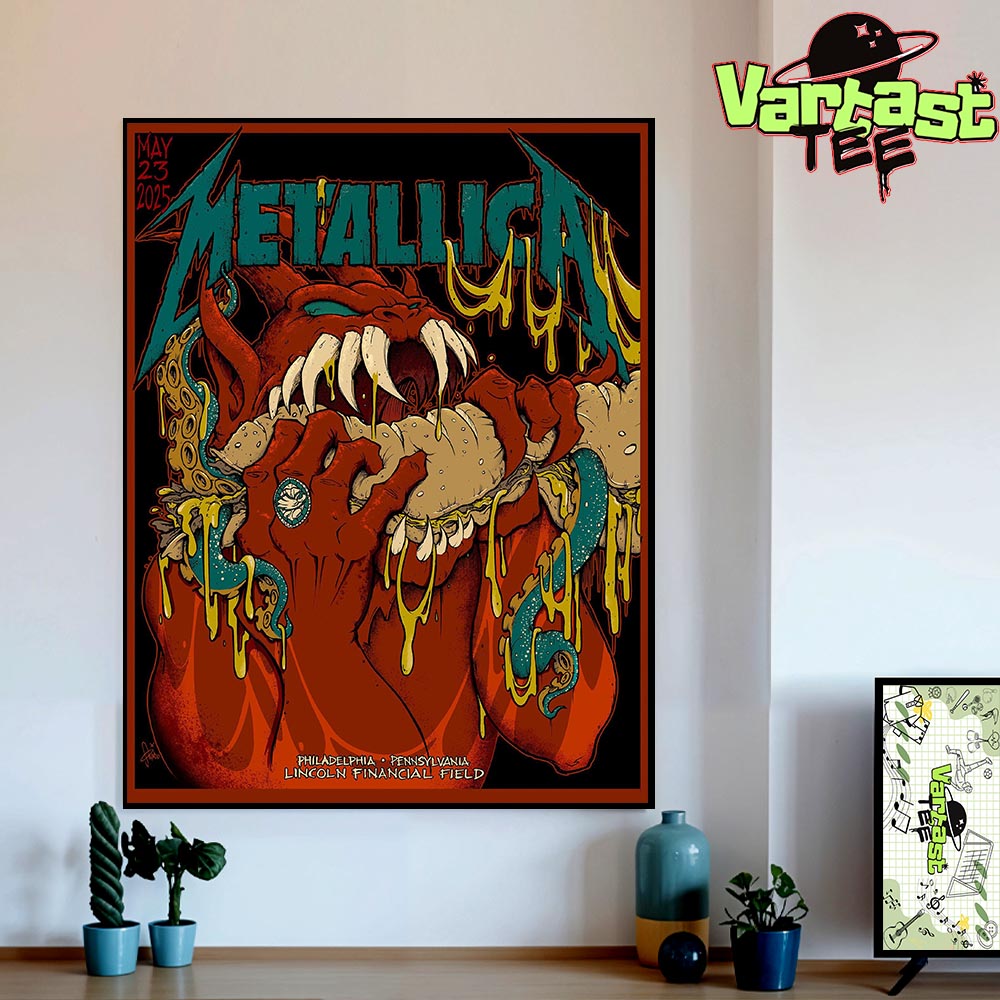 Metallica M72 Philly Philadelphia Tonight Poster Show At Lincoln Financial Field In Philadelphia PA On May 23rd 2025 Home Decor Poster Canvas Metallica M72 Philly Philadelphia Tonight Poster Show At Lincoln Financial Field In Philadelphia PA On May 23rd 2025 Home Decor Poster Canvas