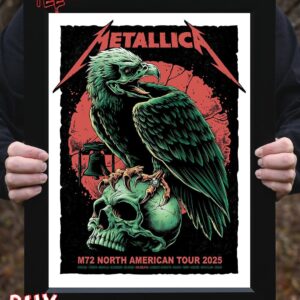 Metallica M72 Philly Poster Philadelphia M72 North American Tour Pop-Up Shop Poster At Lincoln Financial Field Philadelphia PA US On May 23-25 2025 Home Decor Poster Canvas
