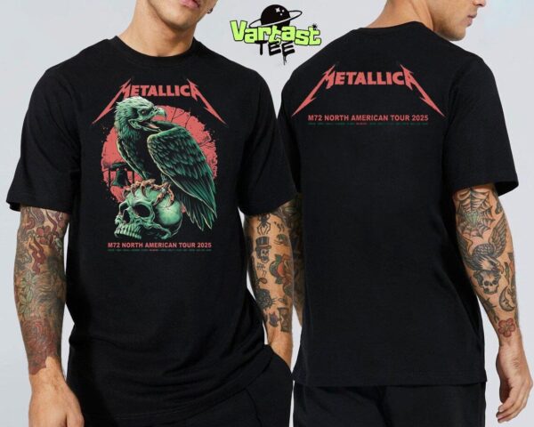 Metallica M72 Philly Poster Philadelphia M72 North American Tour Pop-Up Shop Poster At Lincoln Financial Field Philadelphia PA US On May 23-25 2025 Two Sided Unisex T-Shirt