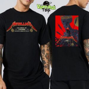 Metallica M72 Sonic Temple At Sonic Temple Festival Historic Crew Stadium Columbus OH On May 9th 2025 Tonight’s Show Poster Created By Vance Kelly Two Sided Classic T-Shirt
