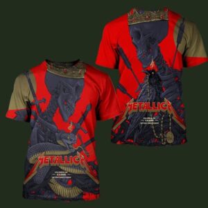 Metallica M72 Sonic Temple Combined Poster The Venue At Historic Crew Stadium Columbus OH On May 9th-11th 2025 Poster Created By Vance Kelly All Over Print Shirt