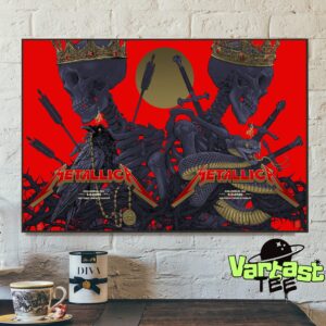 Metallica M72 Sonic Temple Combined Poster The Venue At Historic Crew Stadium Columbus OH On May 9th-11th 2025 Poster Created By Vance Kelly Home Decor Poster Canvas