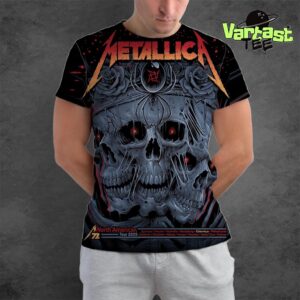 Metallica M72 Sonic Temple Pop-Up Shop Poster At Historic Crew Stadium Columbus OH On May 9-11 2025 All Over Print Shirt