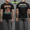 Metallica M72 Virginia Tech Pop-Up Shop Poster At Lane Stadium Blacksburg Virginia US On May 7th 2025 For M72 World Tour M72 North American Tour Unisex T-Shirt