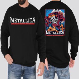 Metallica M72 Virginia Tech Tonight’s Poster At Lane Stadium Blacksburg VA On May 7th 2025 Two Sided Classic T-Shirt