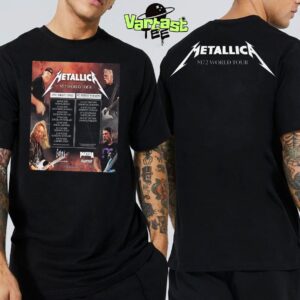 Metallica M72 World Tour Returns To Europe In 2026 16 Shows 9 Countries 4 No Repeat Weekends And 1 Unforgettable Tour Two Sided Unisex T-Shirt