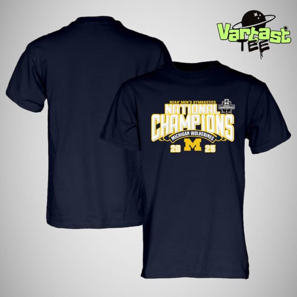 Michigan Wolverines 2025 NCAA Men’s Gymnastics National Champions Unisex T-Shirt