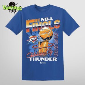 OKC Thunder 2025 NBA Finals Vintage Hoop And Trophy Unisex Essential T-Shirt