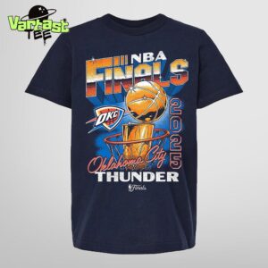 Oklahoma City Thunder 2025 NBA Finals Vintage Hoop And Trophy Unisex Essential T-Shirt
