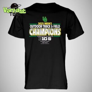 Oregon Ducks Big 10 2025 Men’s Outdoor Track And Field Champions Unisex T-Shirt