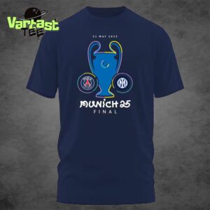 PSG Vs Inter Milan Champions League Munich 25 Final Match On May 31st 2025 Unisex T-Shirt