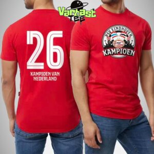 PSV Eindhoven Kampioen Van Nederland Eredivisie National Champions For 26th National Title Two Sided Red Unisex Essential T-Shirt