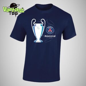 Paris Saint-Germain PSG UEFA Champions League UCL Munich 2025 Final Essential T-Shirt