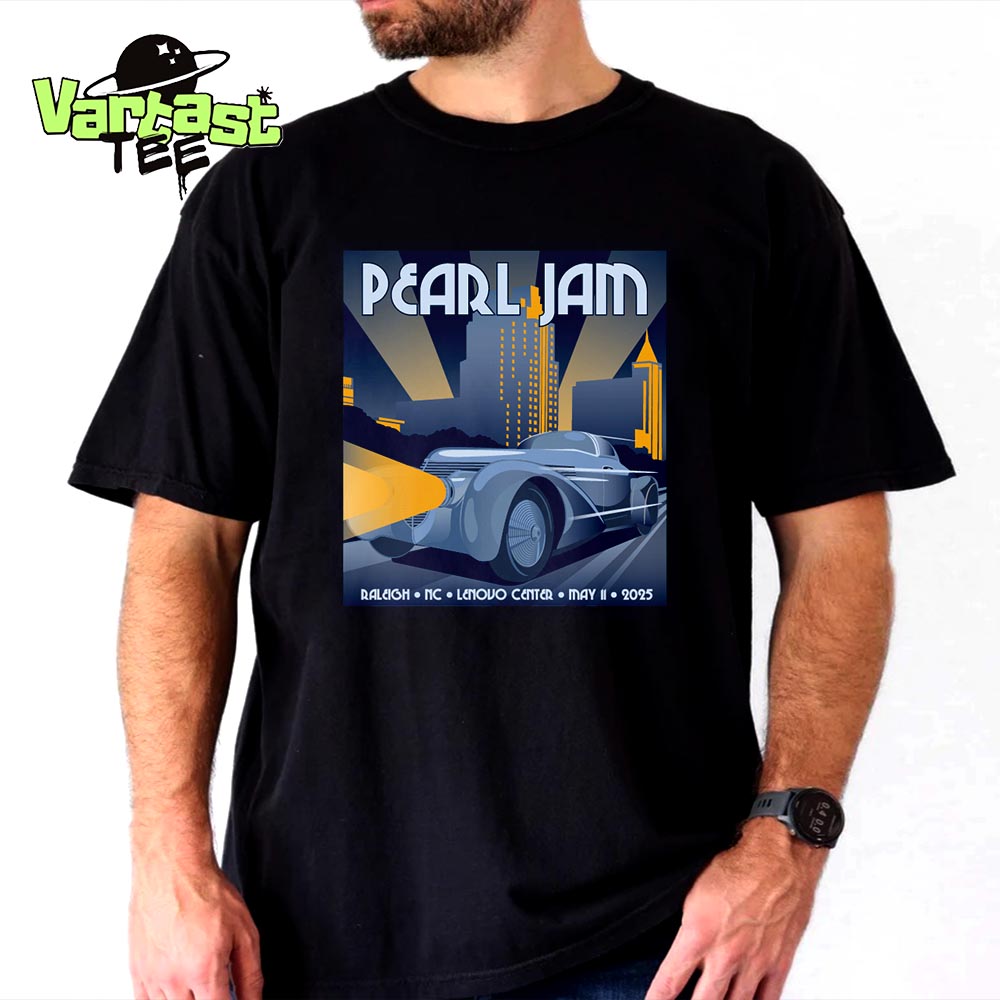 Pearl Jam At Lenovo Center In Raleigh NC On May 11th 2025 Unisex T-Shirt Pearl Jam At Lenovo Center In Raleigh NC On May 11th 2025 Unisex T-Shirt
