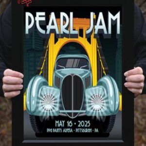 Pearl Jam Dark Matter World Tour 2025 At PPG Paints Arena In Pittsburgh PA US On May 16th 2025 Home Decor Poster Canvas