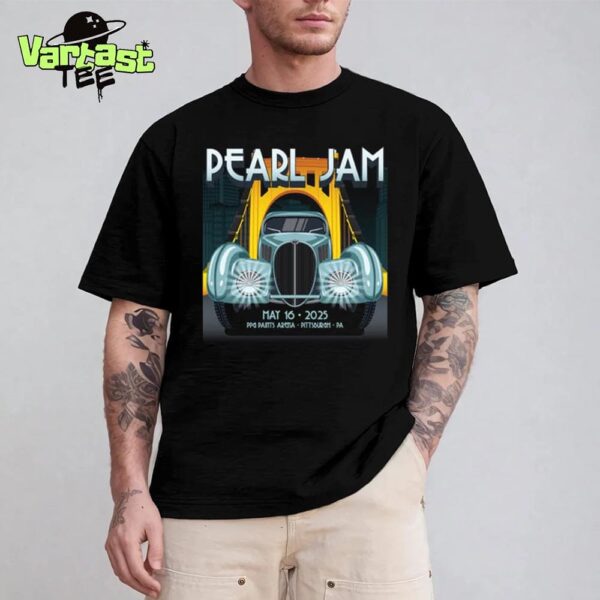 Pearl Jam Dark Matter World Tour 2025 At PPG Paints Arena In Pittsburgh PA US On May 16th 2025 Unisex T-Shirt