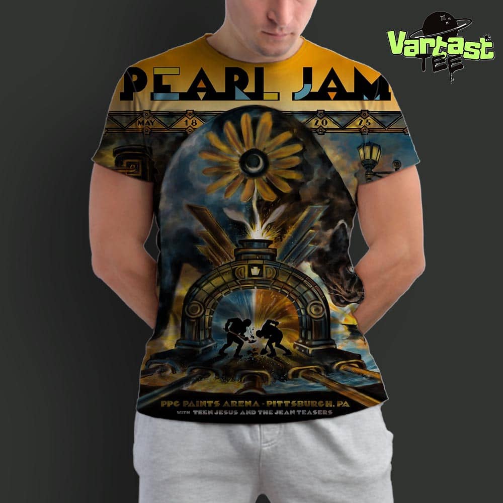 Pearl Jam Dark Matter World Tour 2025 In US Event Poster Shows At PPG Paints Arena In Pittsburgh PA On May 18th 2025 All Over Print Shirt Pearl Jam Dark Matter World Tour 2025 In US Event Poster Shows At PPG Paints Arena In Pittsburgh PA On May 18th 2025 All Over Print Shirt