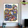 Pearl Jam World Tour 2025 Cardinal Bird At Lenovo Center Raleigh NC On May 13th 2025 Home Decor Poster Canvas