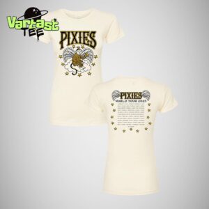 Pixies Cloud Monkey Tee World Tour 2025 Cities List Two Sided Unisex T-Shirt