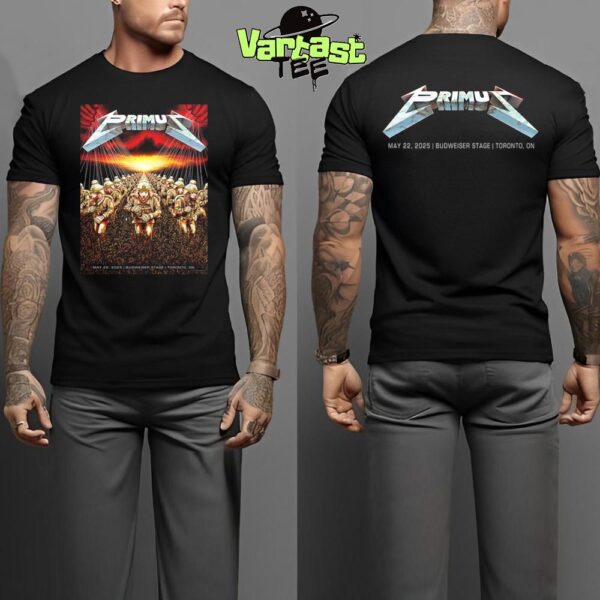 Primus x Metallica Master Of Puppets Tonights Show Poster At Budweiser Stage In Toronto ON on May 22nd 2025 Two Sided Classic T-Shirt