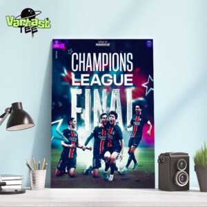 Road To Munich 25 PSG UEFA Champions League Finalist On May 31st 2025 Home Decor Poster Canvas