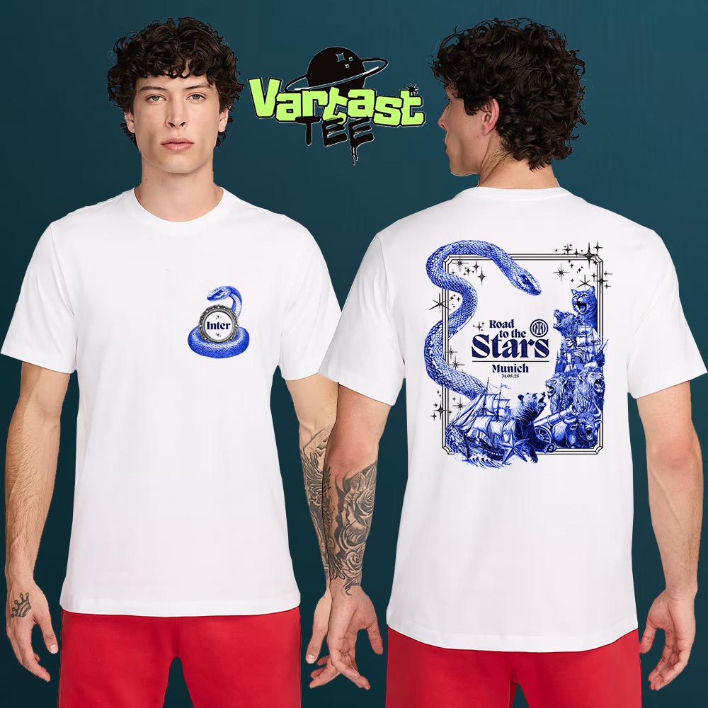 Road To The Stars IM Inter Milan UEFA Champions League Munich 25 Final On May 31st 2025 Two Sided Classic T-Shirt Road To The Stars IM Inter Milan UEFA Champions League Munich 25 Final On May 31st 2025 Two Sided Classic T-Shirt