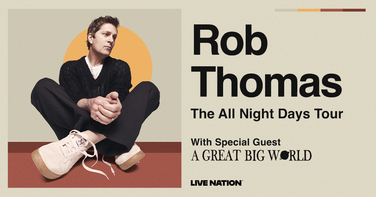 Rob Thomas Announces “The All Night Days Tour”