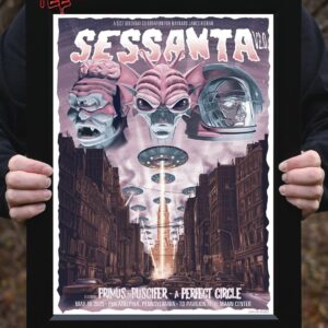 Sessanta V2.0 Featuring Primus Puscifer And A Perfect Circle At The TD Pavilion At The Mann Center In Philadelphia PA On May 15th 2025 Home Decor Poster Canvas