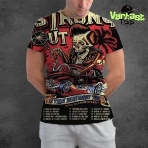 Strung Out 35 Years Anniversary Tour Performing Exile In Oblivion In Its Entirety With Death By Stereo All Over Print Shirt