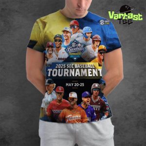 The Road To Omaha Starts In Hoover Official Poster 2025 SEC Baseball Tournament On May 20-25 All Over Print Shirt