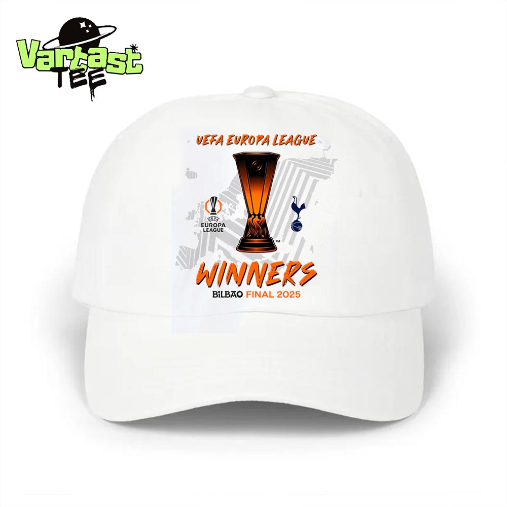 Tottenham Hotspur Are UEFA Europa League Winners Bilbao Final 2025 Classic Hat Cap Tottenham Hotspur Are UEFA Europa League Winners Bilbao Final 2025 Classic Hat Cap