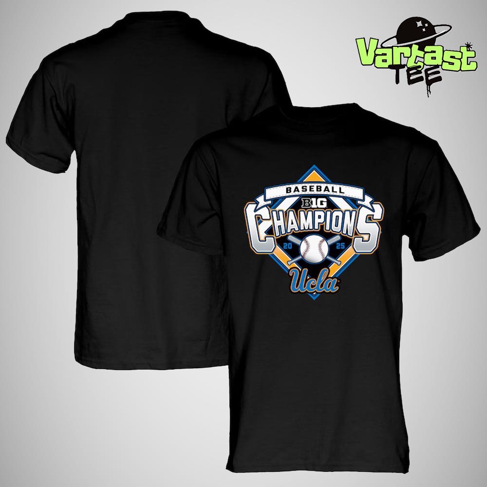 UCLA Bruins 2025 Big Ten Baseball Regular Season Champions Unisex T-Shirt UCLA Bruins 2025 Big Ten Baseball Regular Season Champions Unisex T-Shirt
