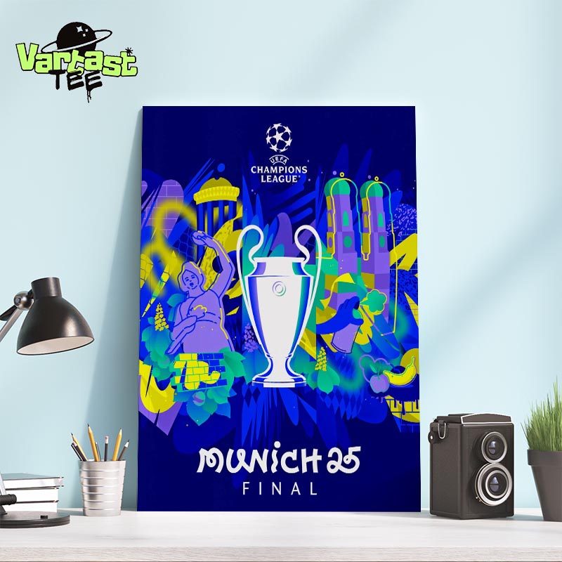UEFA Champions League Munich 25 Final Poster On May 31st 2025 Home Decor Poster Canvas UEFA Champions League Munich 25 Final Poster On May 31st 2025 Home Decor Poster Canvas