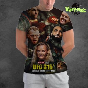 UFC 315 Official Poster In Montreal CA For A Massive Night Of Fights All Over Print Shirt