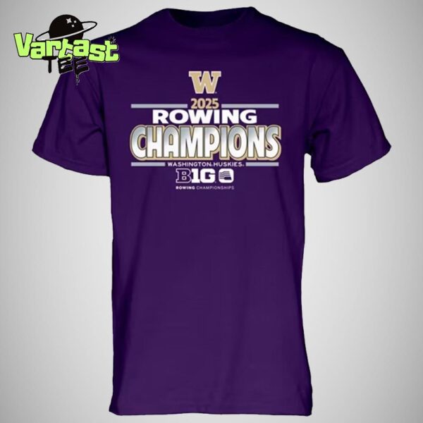 Washington Huskies Big 10 Rowing Champions Unisex T-Shirt