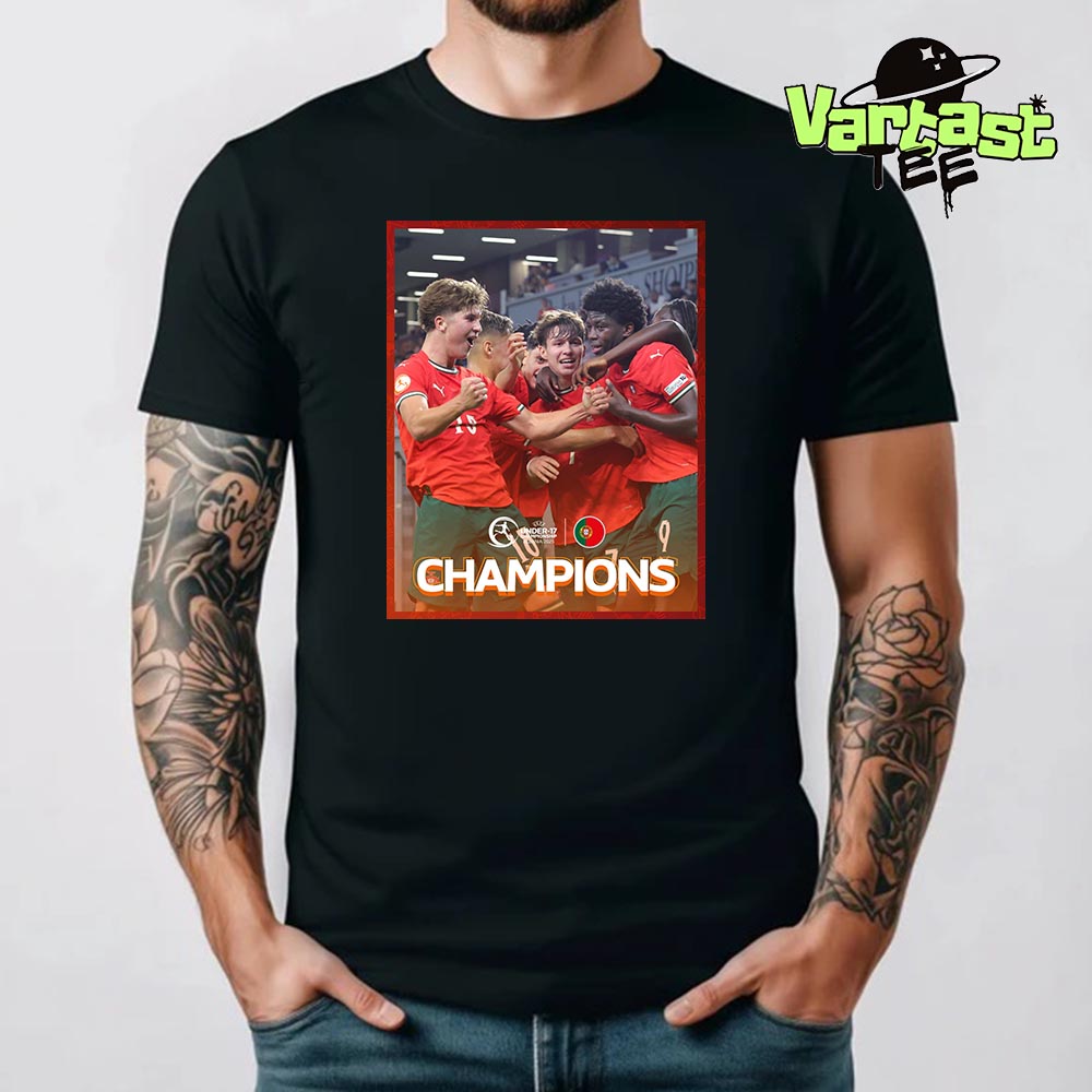 2025 UEFA U17 Euro Championship Champions Are U17 Portugal Essential T-Shirt 2025 UEFA U17 Euro Championship Champions Are U17 Portugal Essential T-Shirt