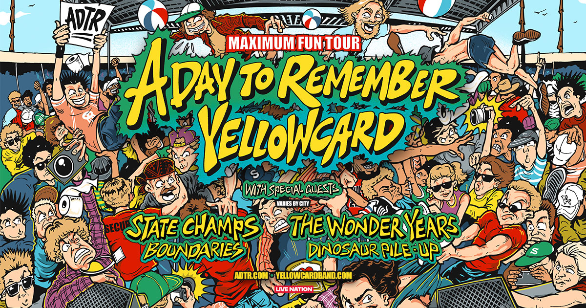 A Day To Remember And Yellowcard Announce Maximum Fun Tour