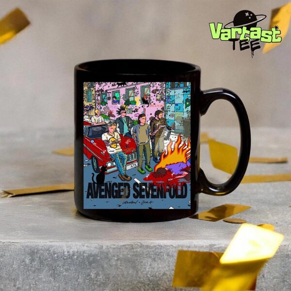 Avenged Sevenfold Live Show Poster At Life Park In Istanbul TNK On June 4th 2025 Coffee Mug
