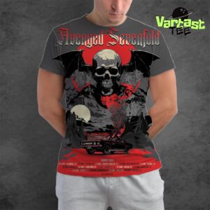 Avenged Sevenfold Summer Europe 2025 Tour Poster On June Full Dates List All Over Print Shirt