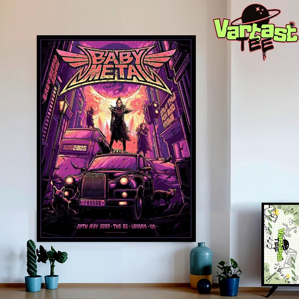 Babymetal Tour Exclusive Limited Edition Pop Up Shop Poster Show At The O2 In London UK On May 30th 2025 Home Decor Poster Canvas Babymetal Tour Exclusive Limited Edition Pop Up Shop Poster Show At The O2 In London UK On May 30th 2025 Home Decor Poster Canvas