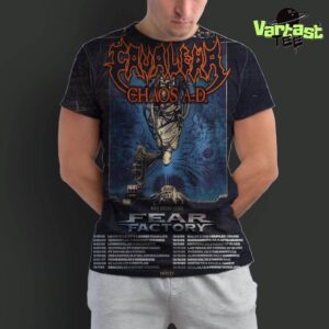 Cavalera Performing Chaos AD Fall 2025 Dates List In US With Special Guests Fear Factory All Over Print Shirt