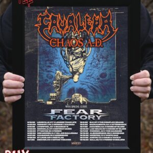 Cavalera Performing Chaos AD Fall 2025 Dates List In US With Special Guests Fear Factory Home Decor Poster Canvas